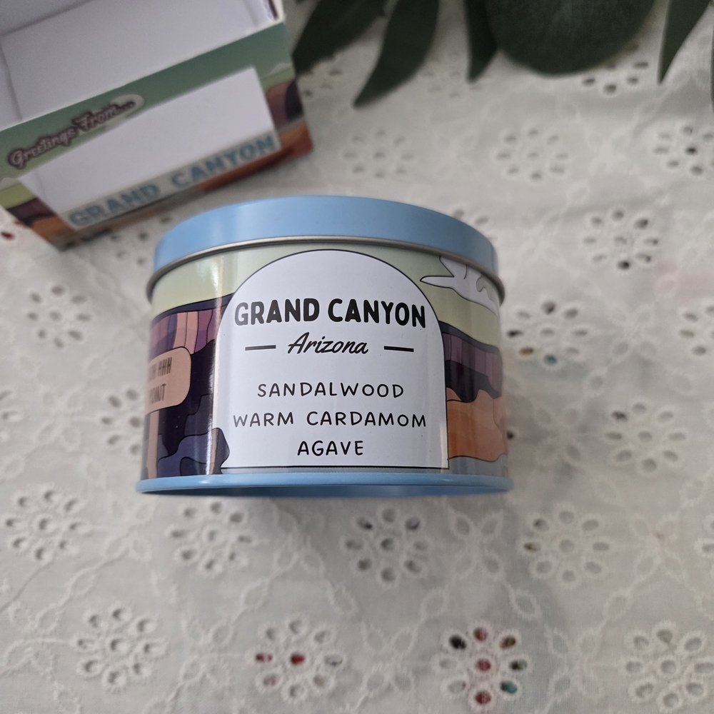 Postcards Grand Canyon Scented Candle Tin